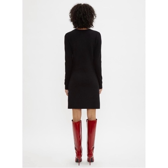 OFF-WHITE 🖤 “LITTLE BLACK DRESS” Sweater Mini Dress - Picture 4 of 16